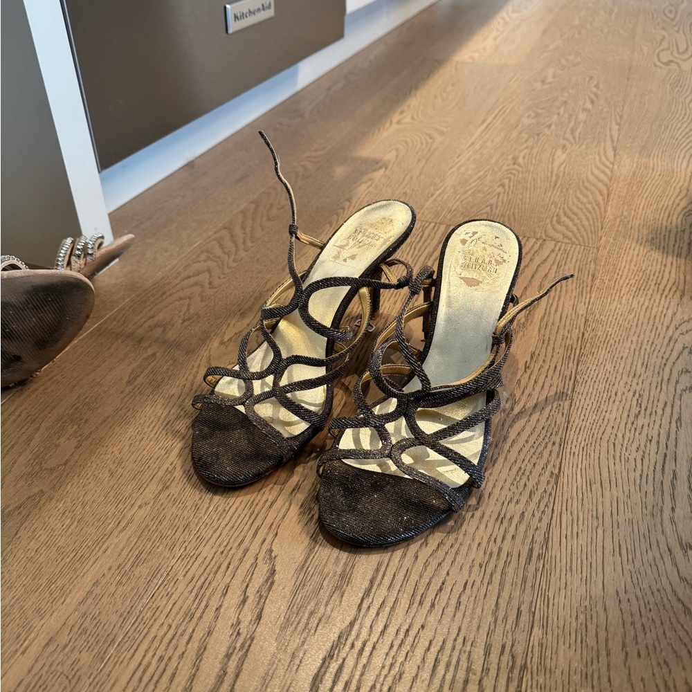 Stuart Weitzman sparkly Strappy Heels